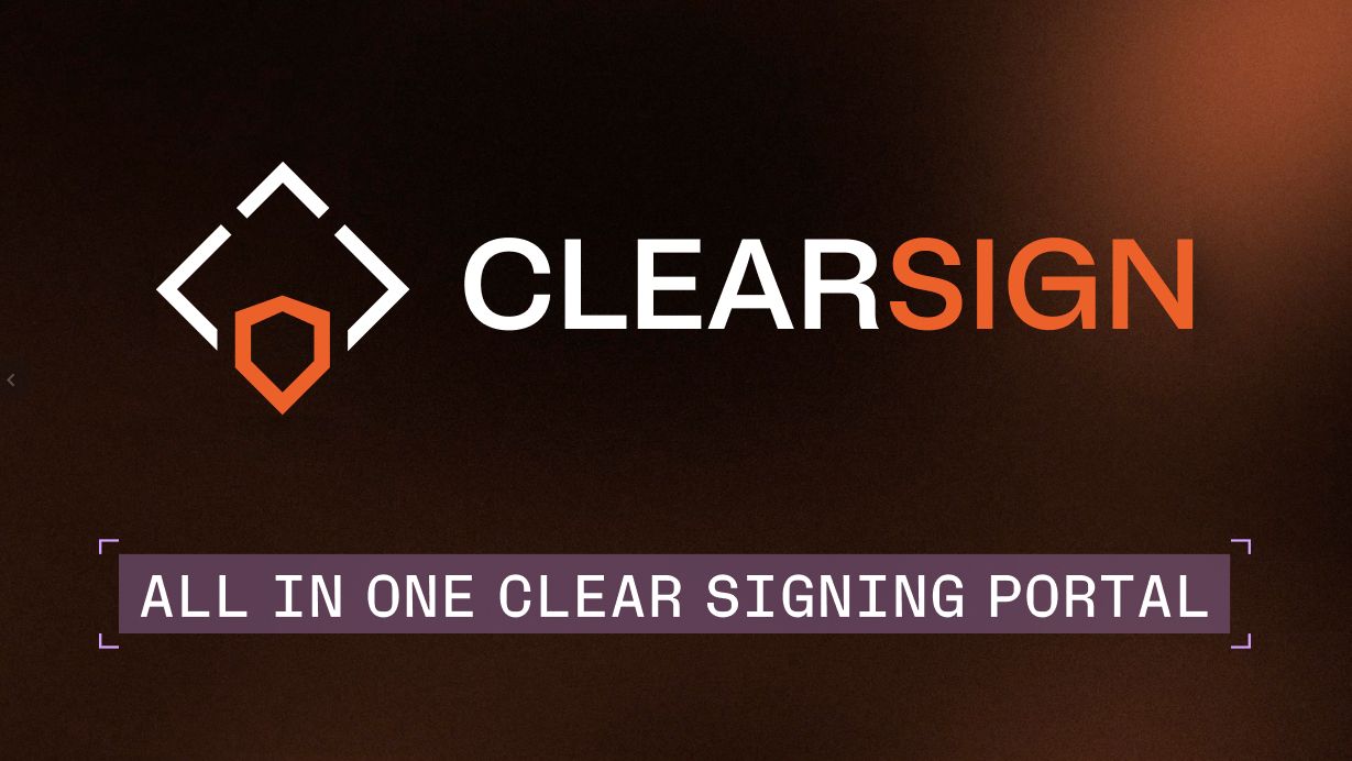 ClearSign banner