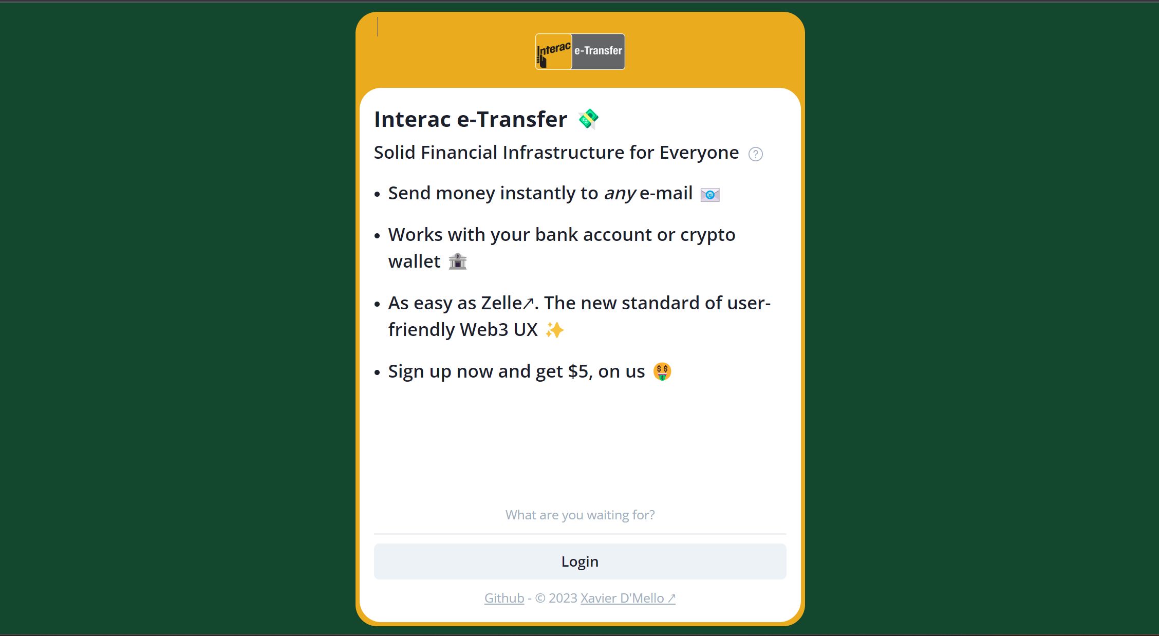 e-Transfer banner