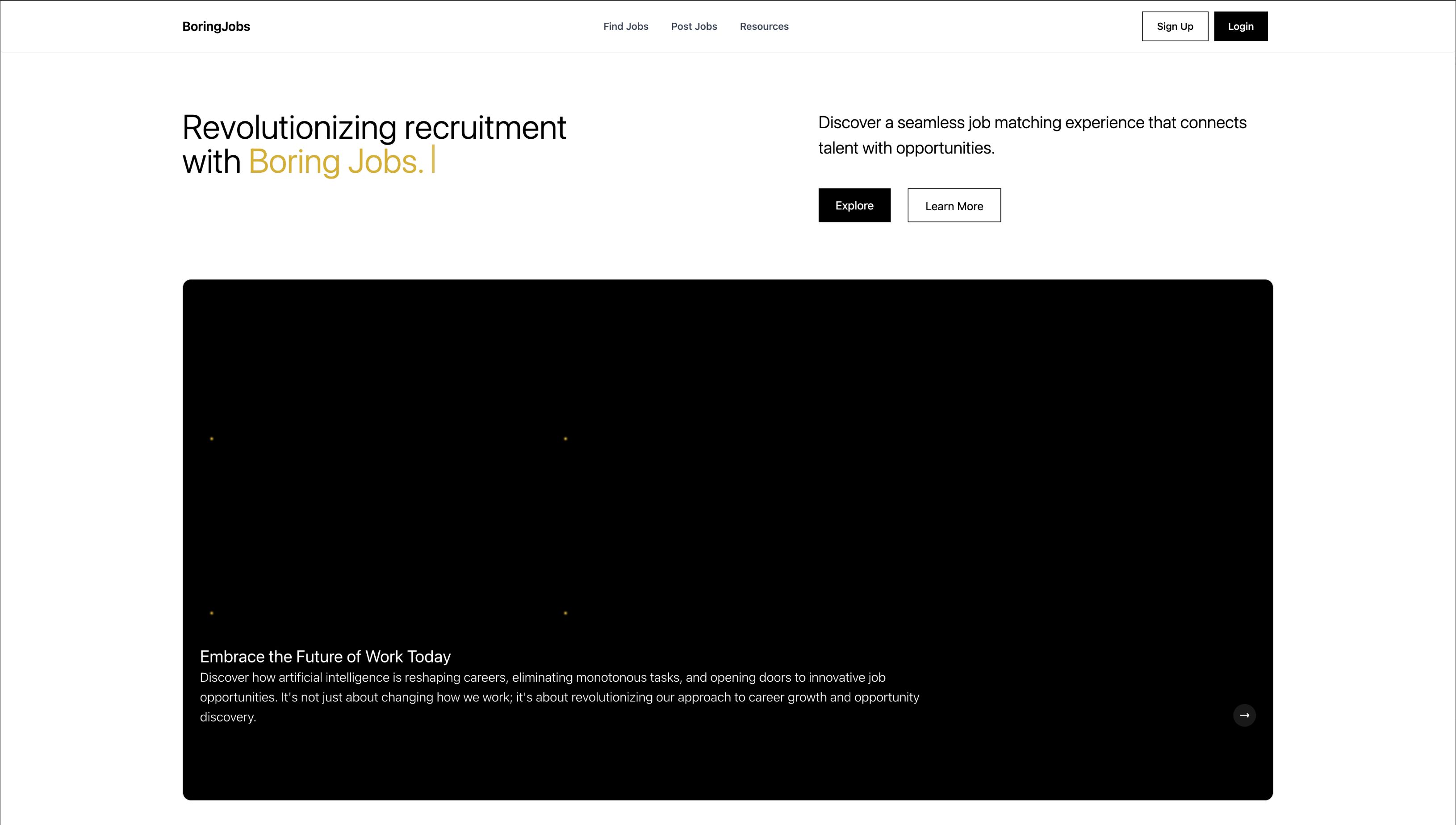 Boring Jobs banner