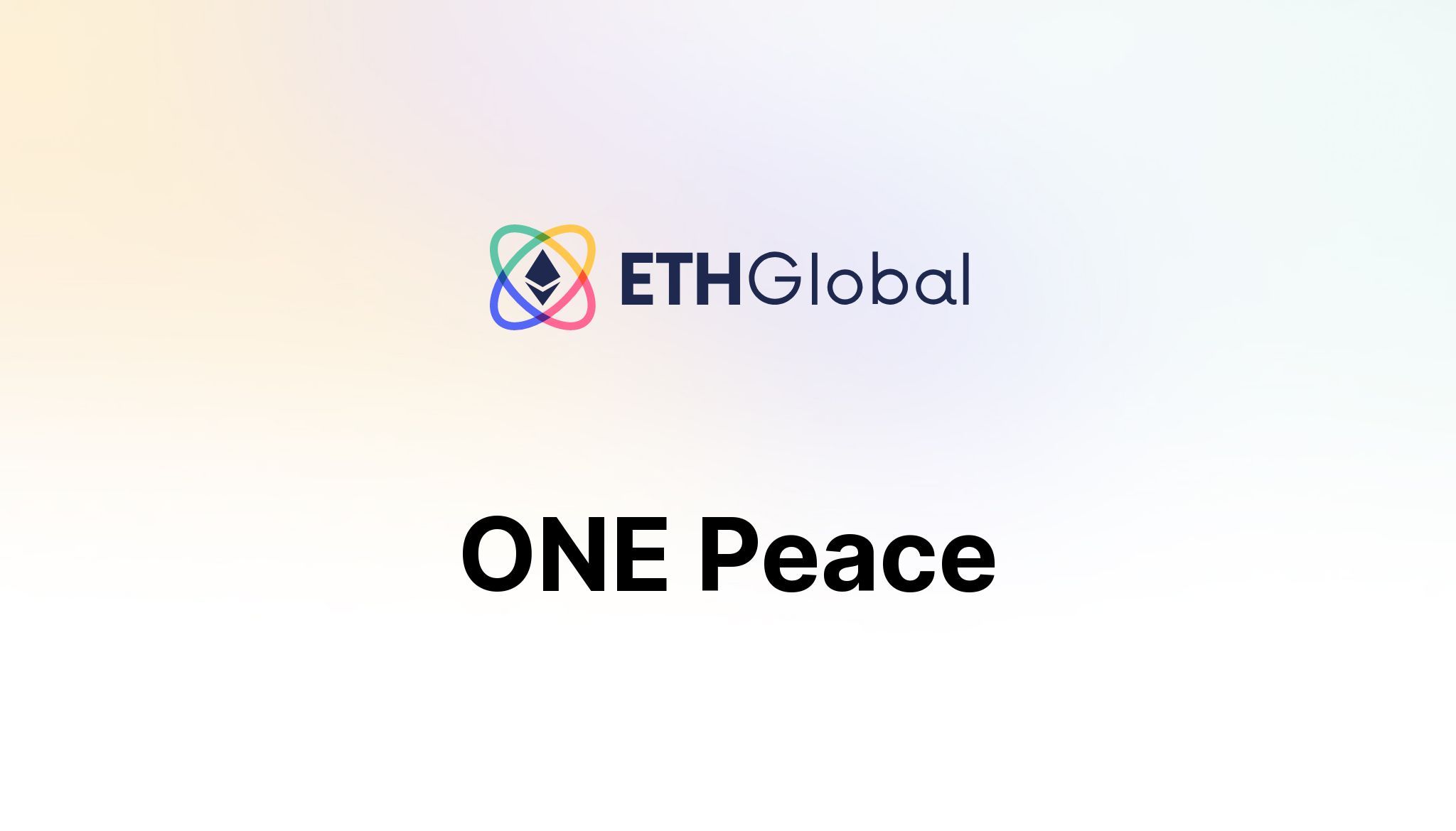 ONE Peace banner