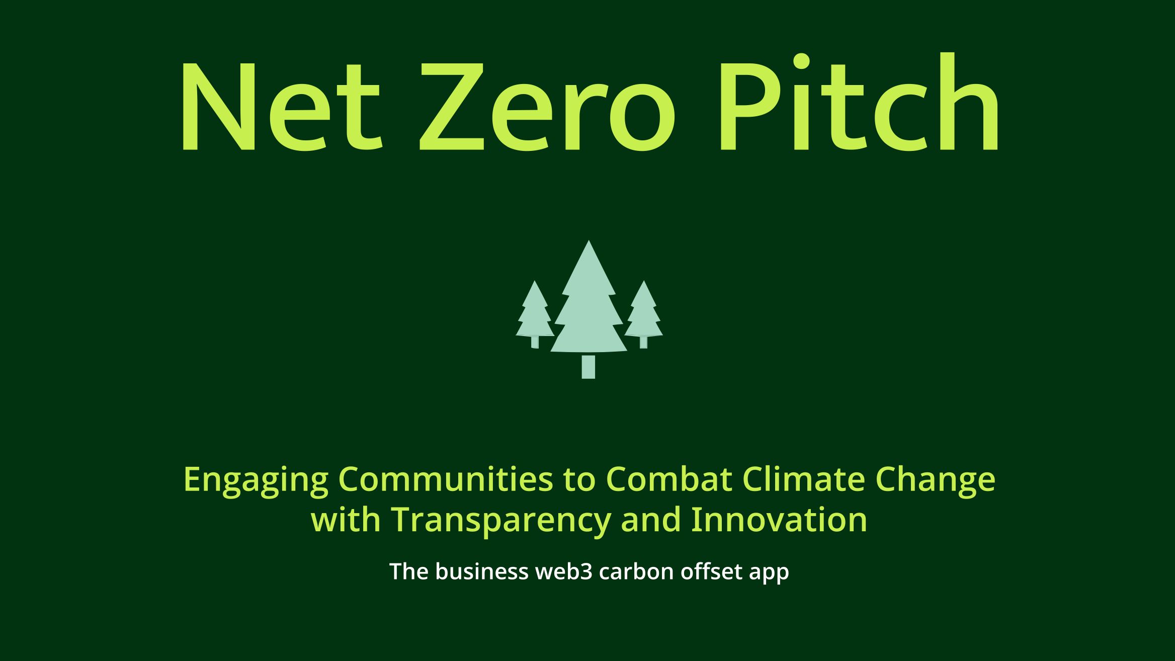 Net Zero banner