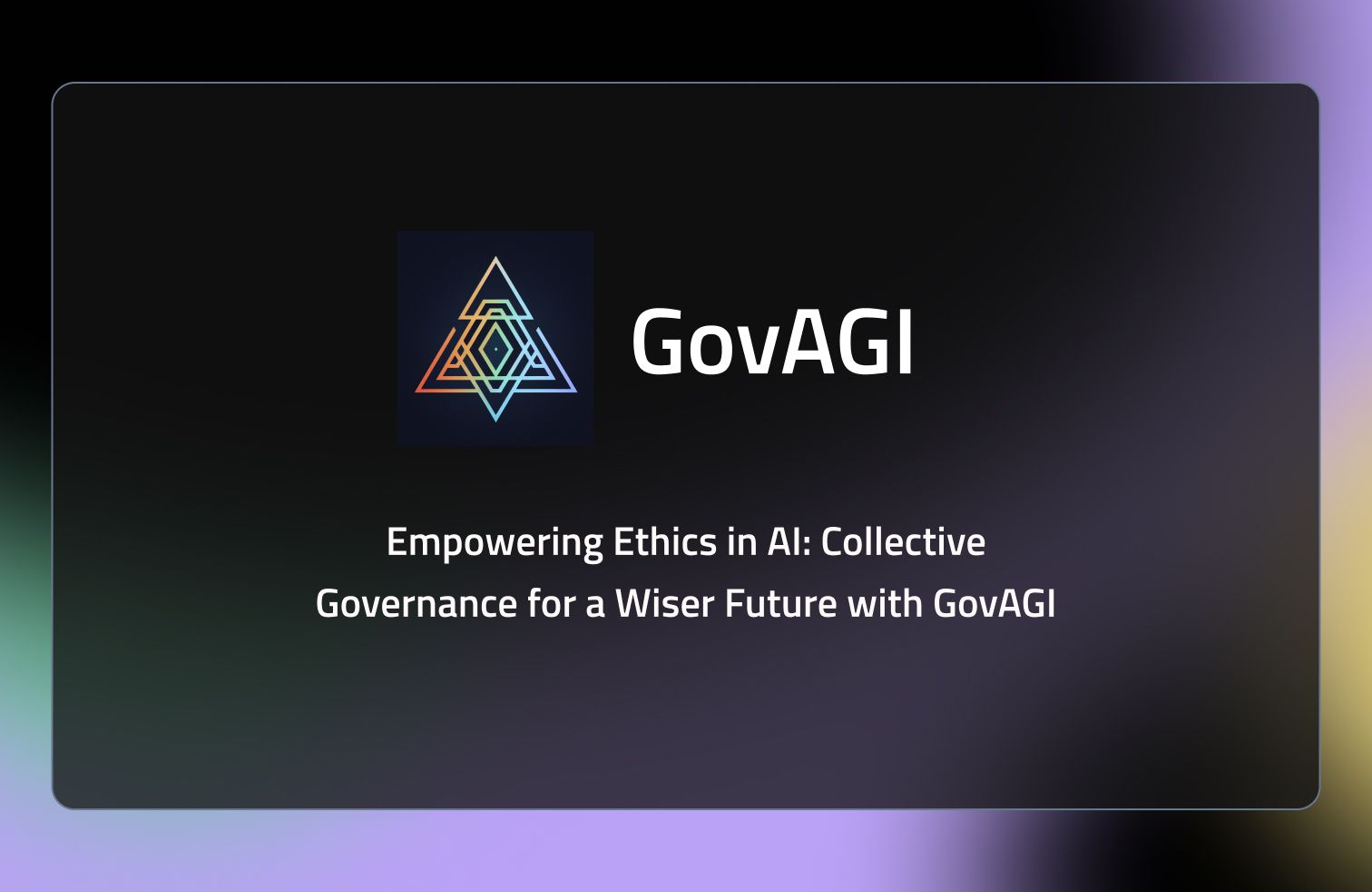 GovAGI banner