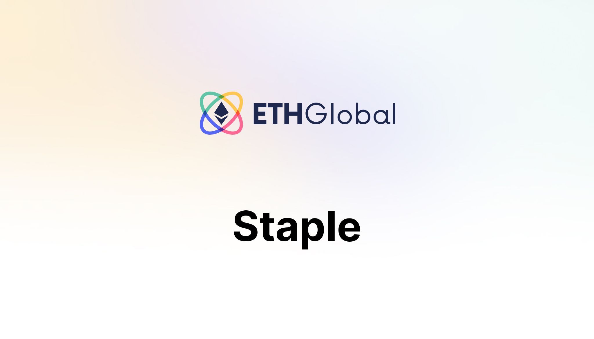 Staple banner