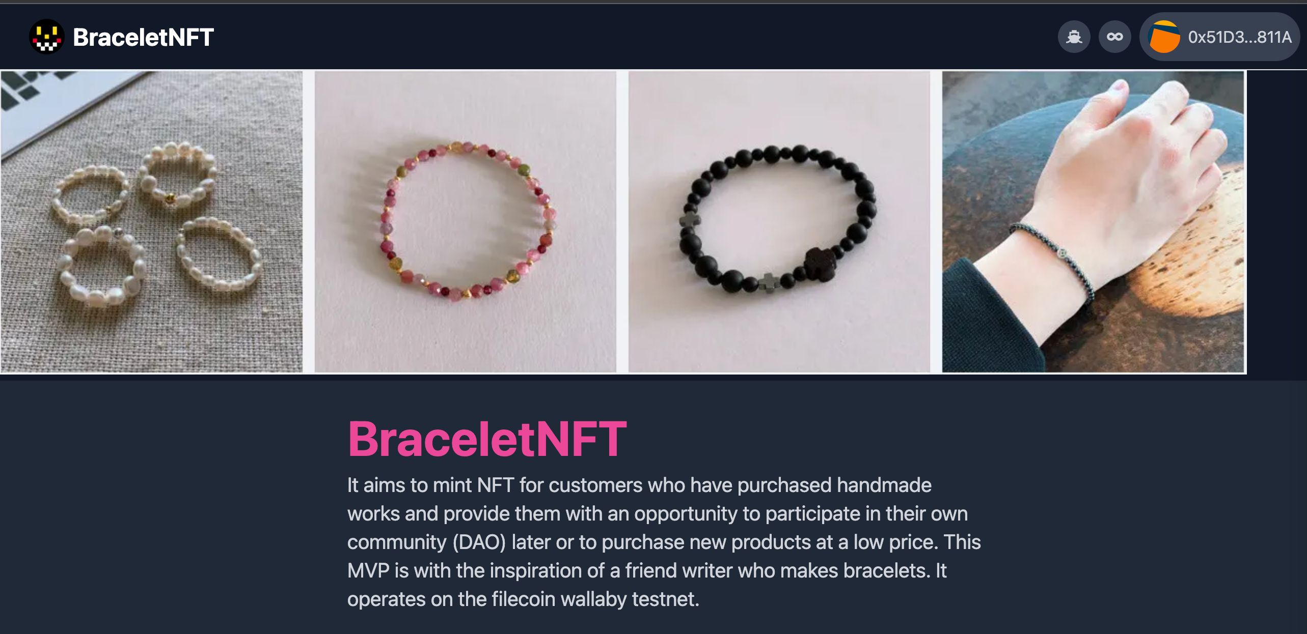 BraceletNFT banner