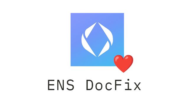 ENS DocFix banner