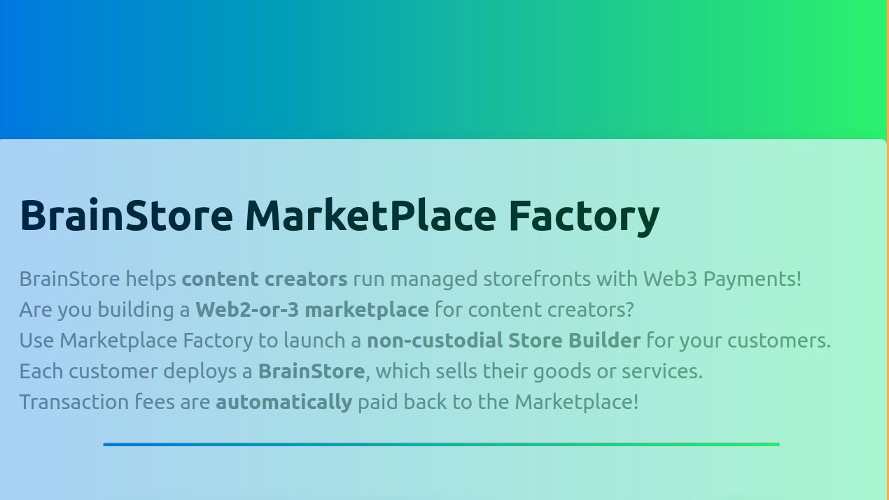 BrainStore Payments gateway banner