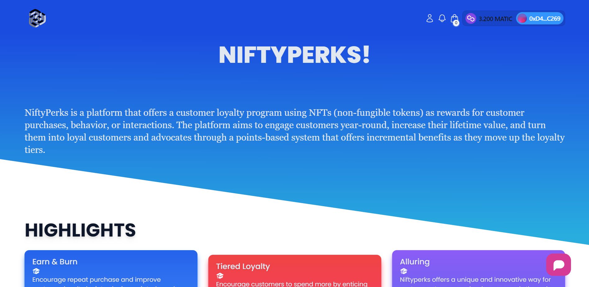 NiftyPerks banner