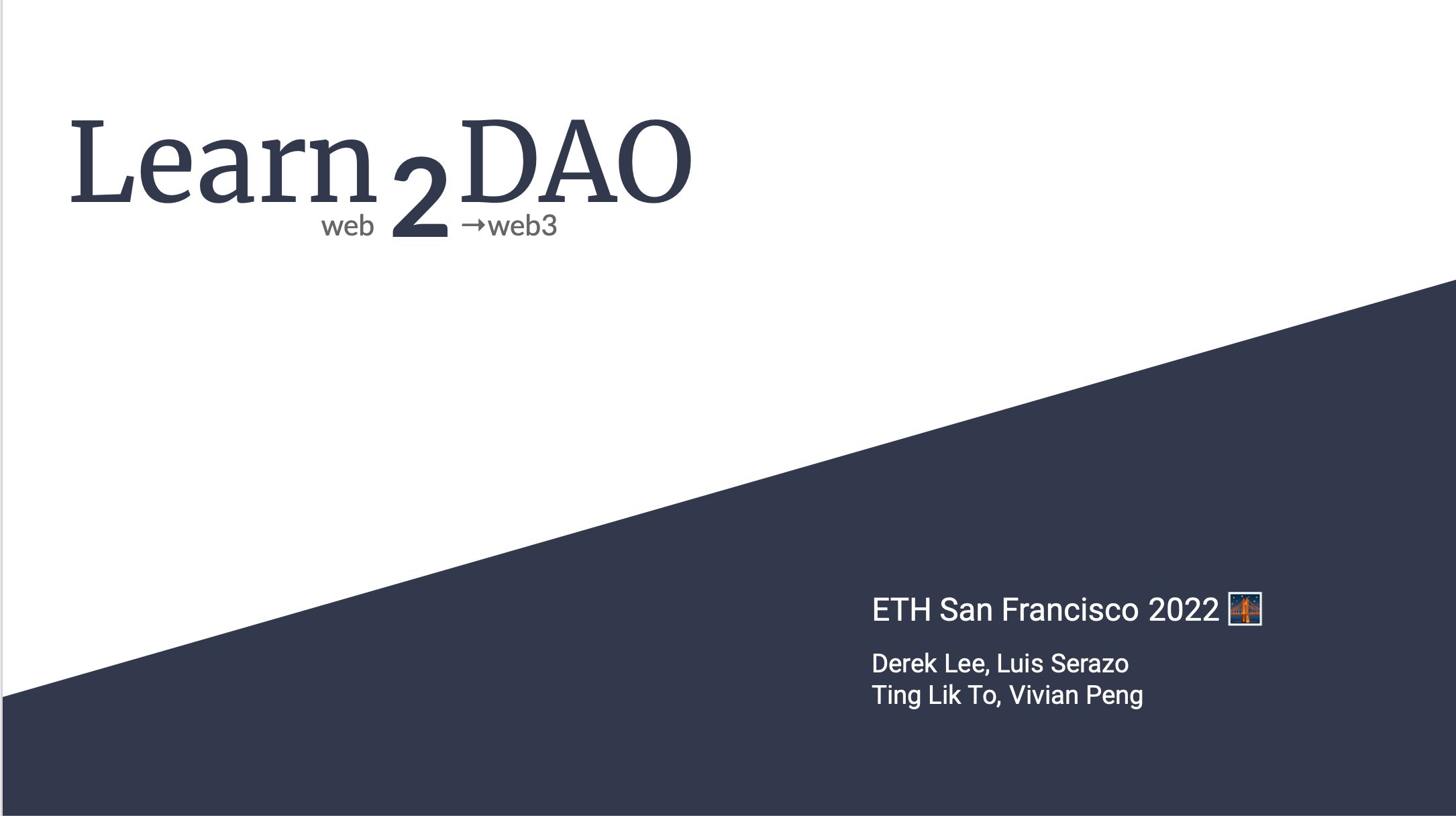 Learn2DAO banner