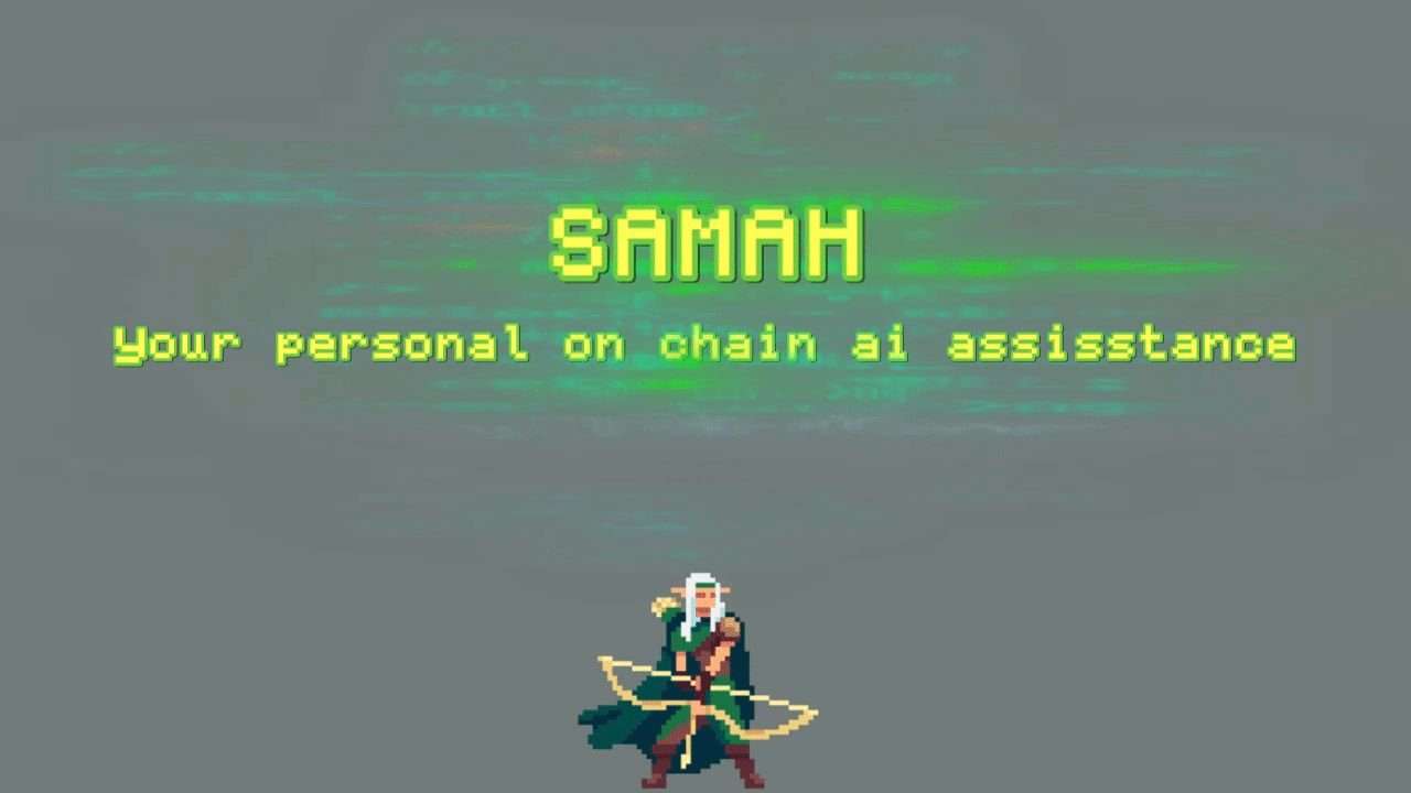 Samah: On-Chain AI banner