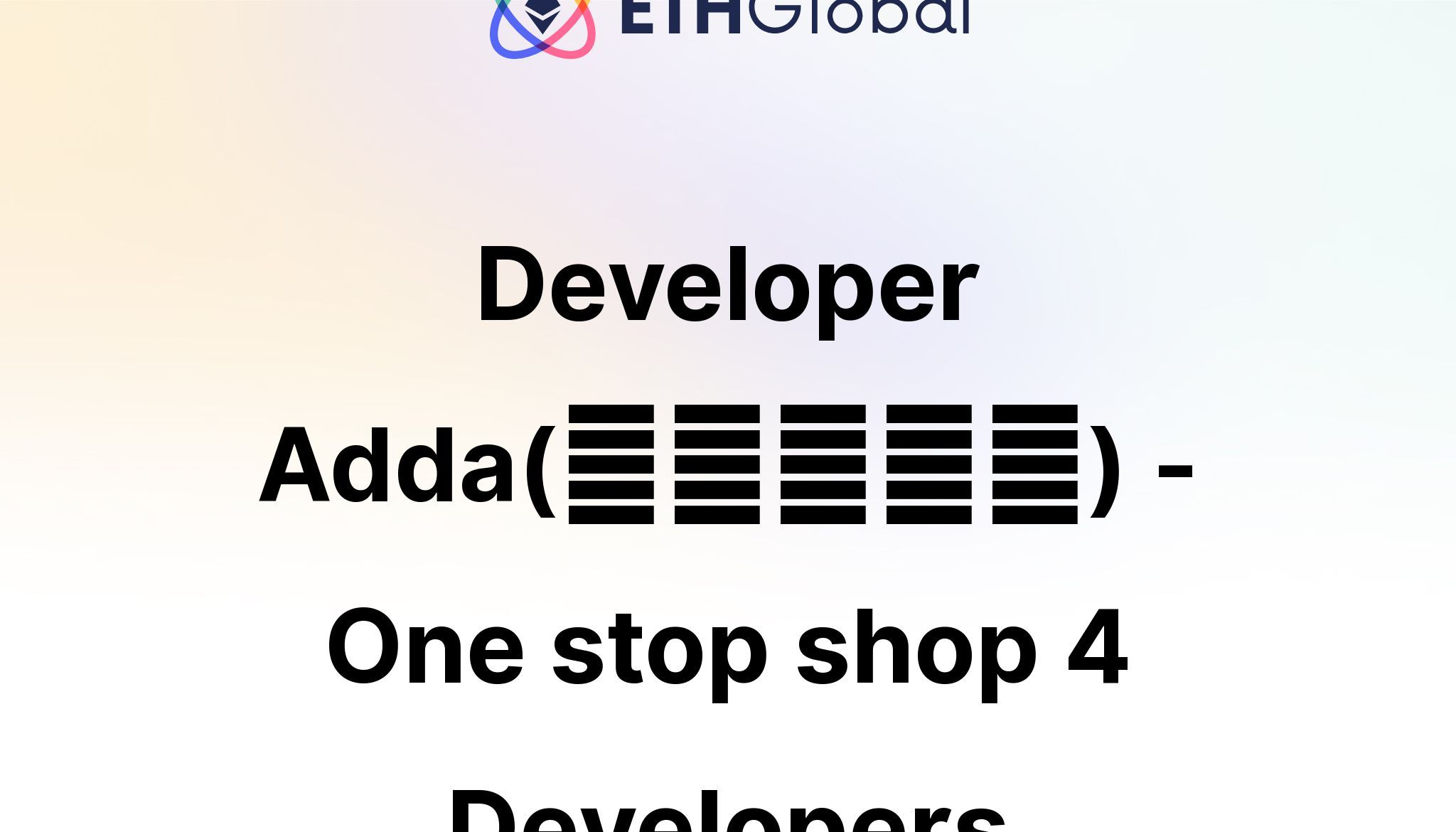 Developer Adda(अड्डा) - One stop shop 4 Developers banner