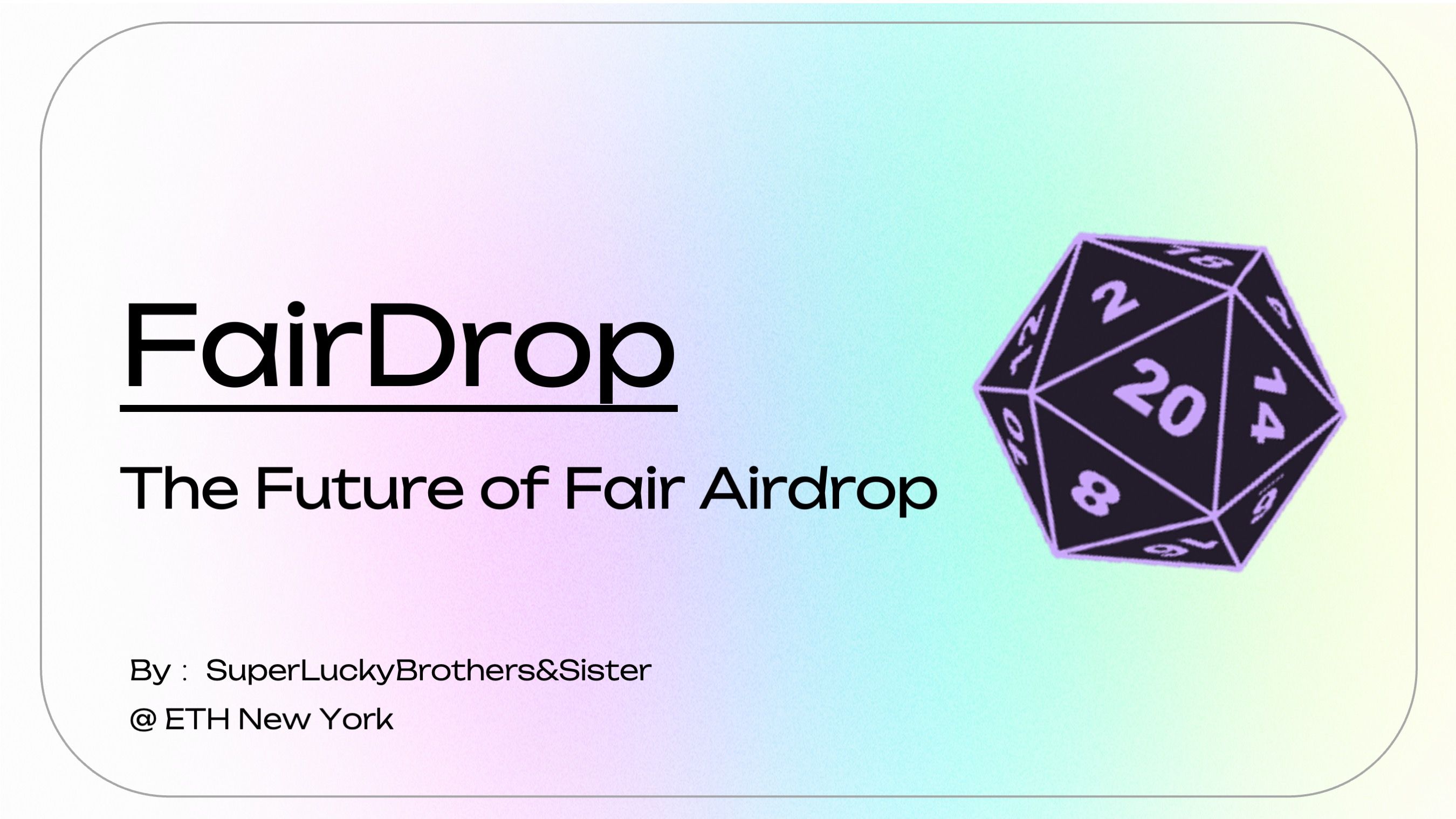 FairDrop banner