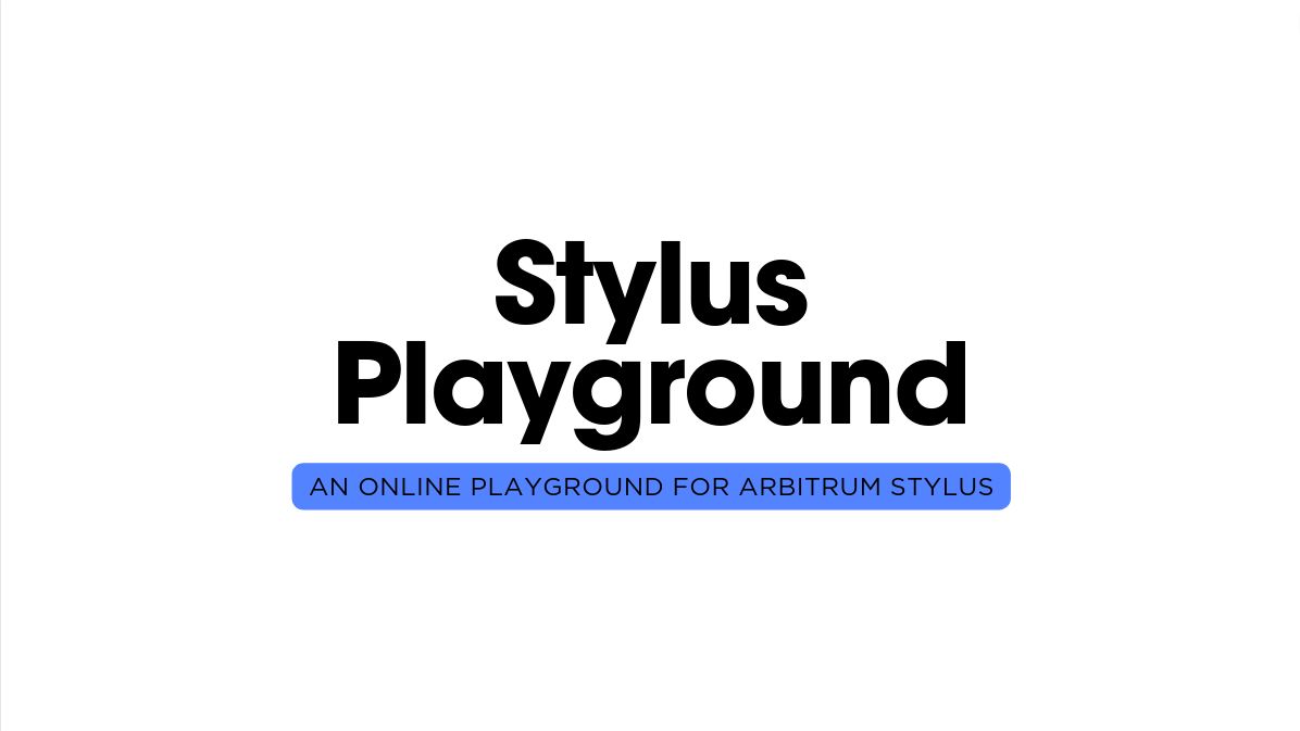 Stylus Playground banner