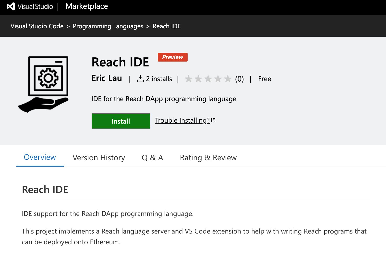 Reach IDE banner