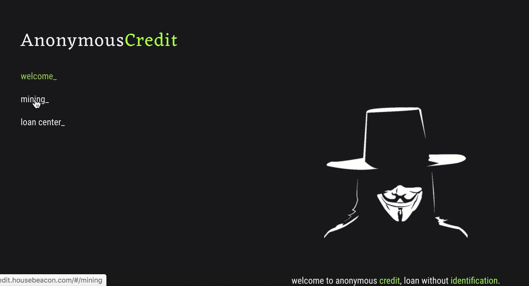 Anonymous Credit banner