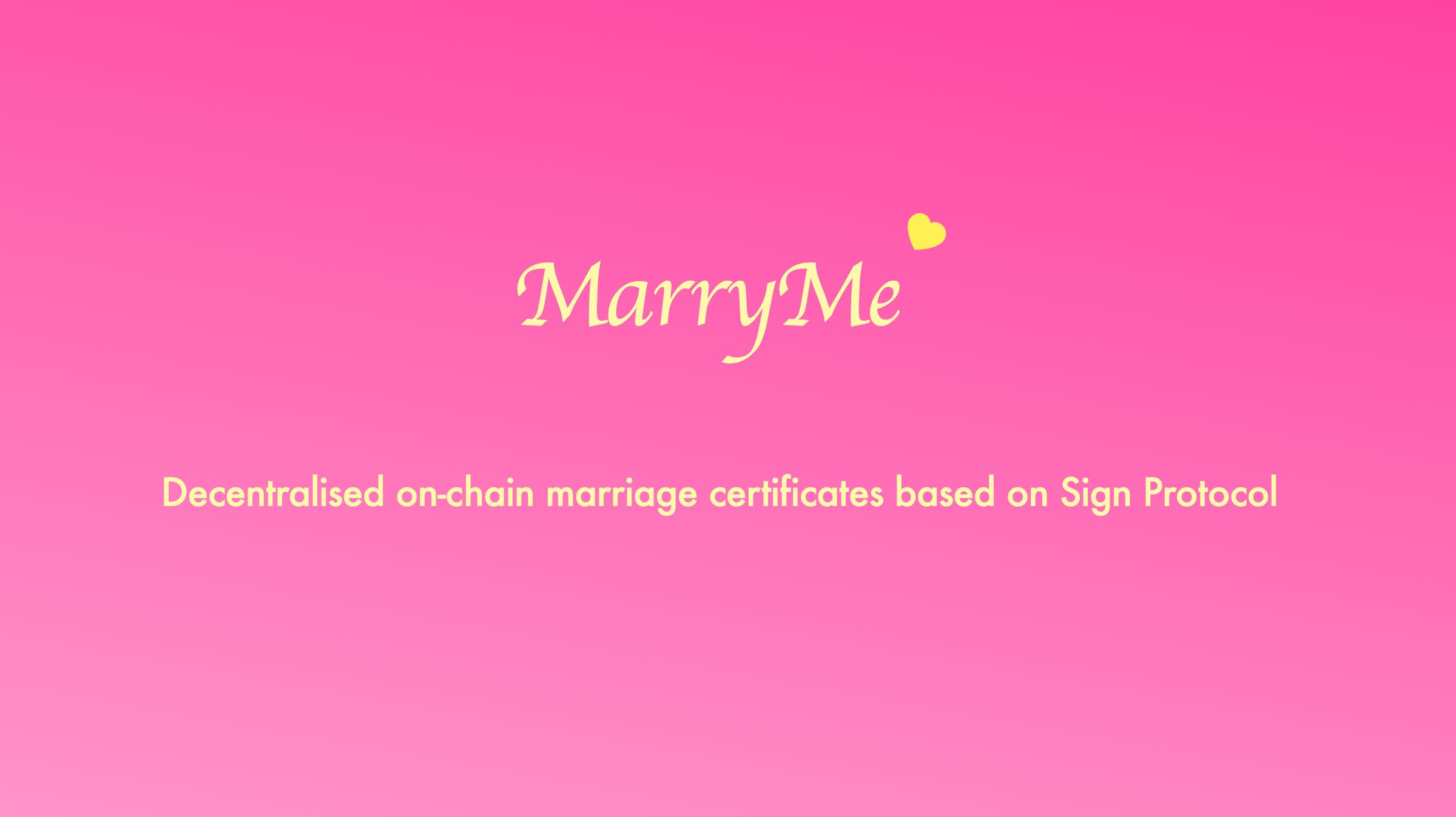 MarryMe banner