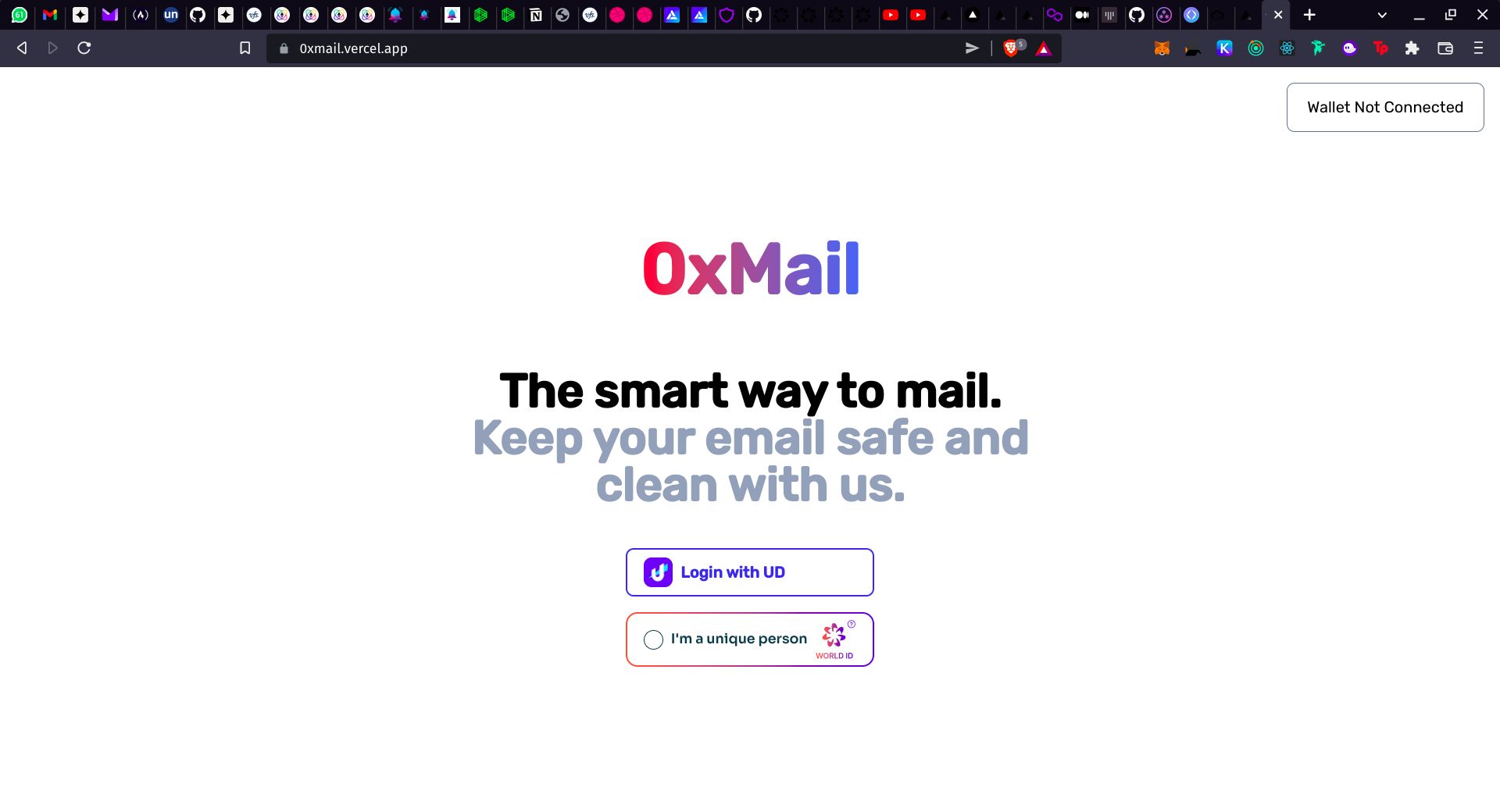 0xmail banner