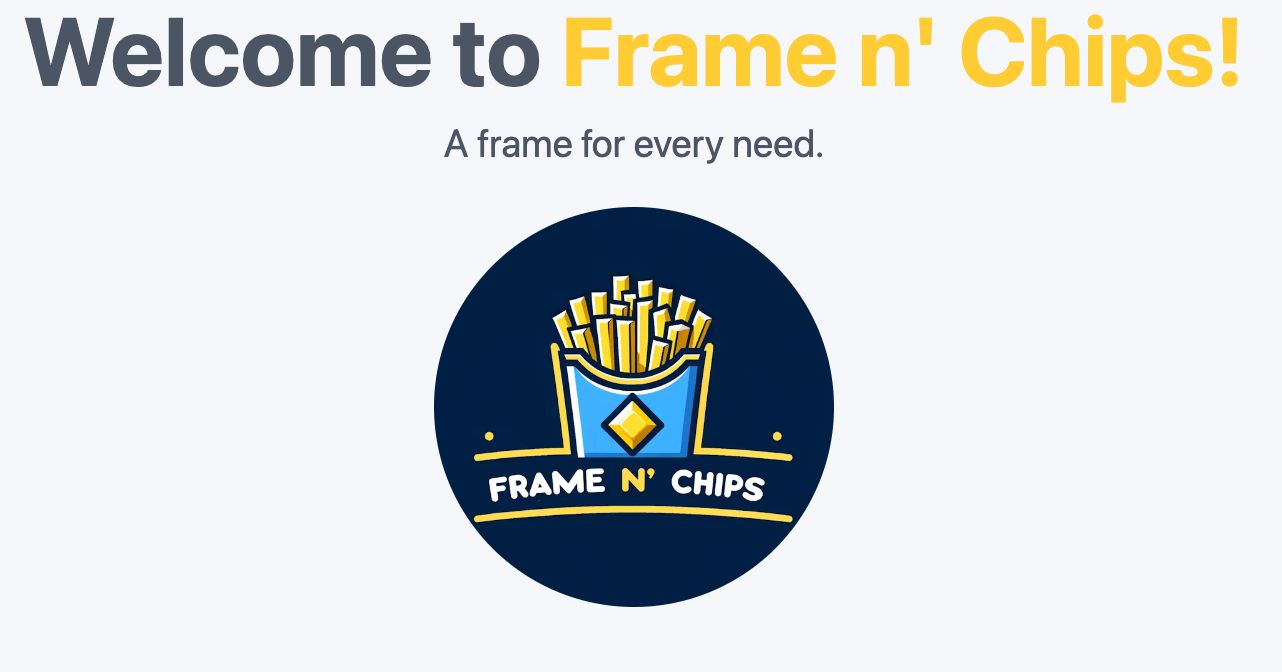 Frame n' Chips banner