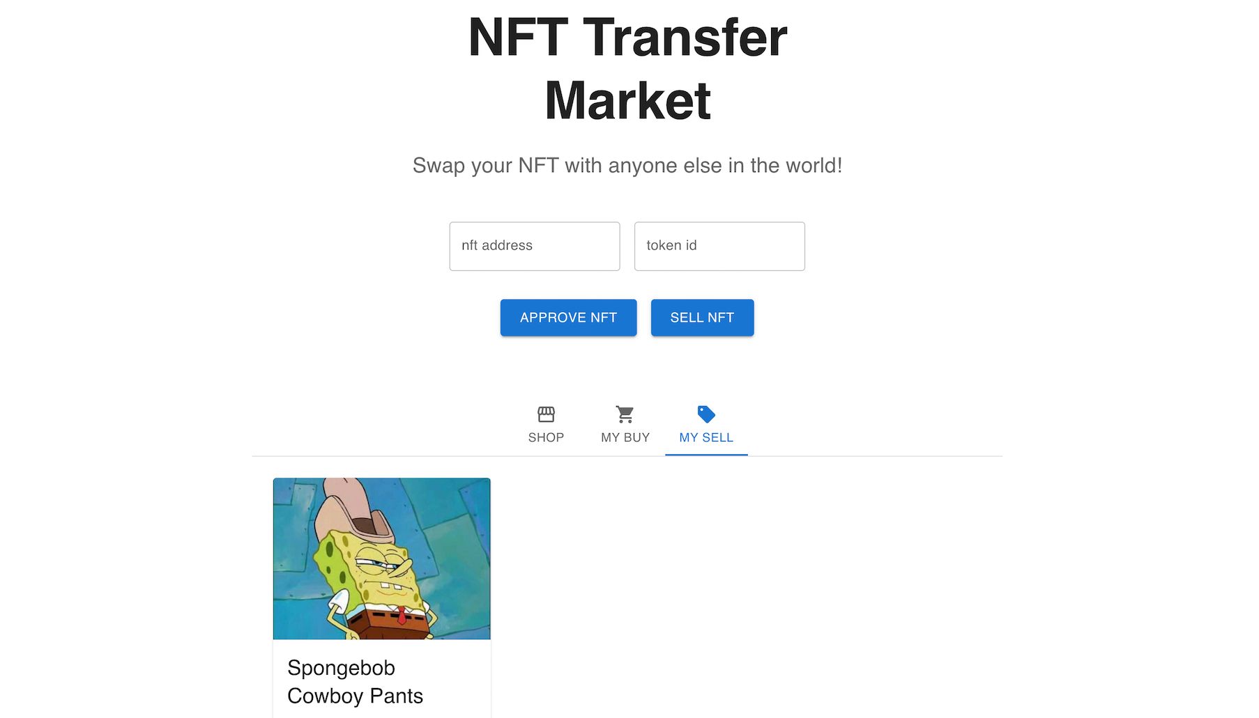 NFT Transfer Market banner