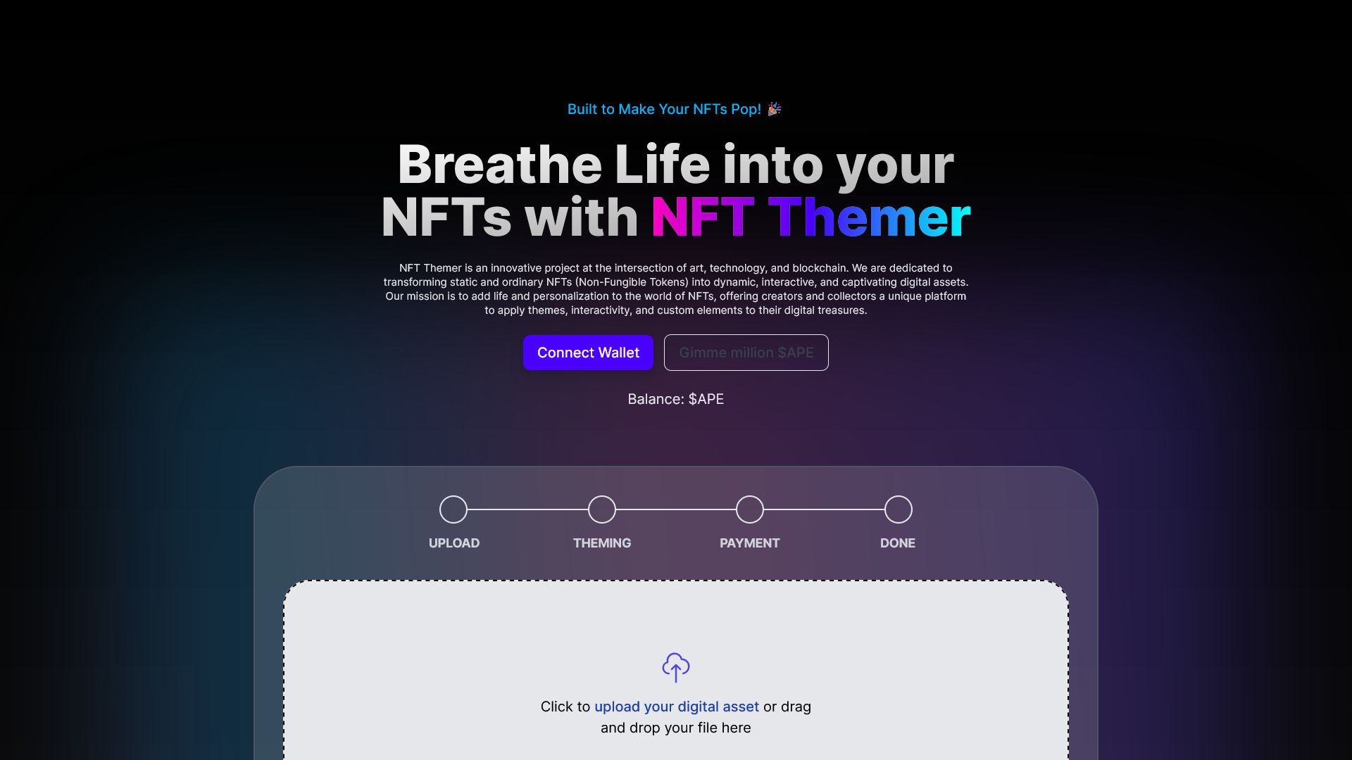 NFT Themer banner