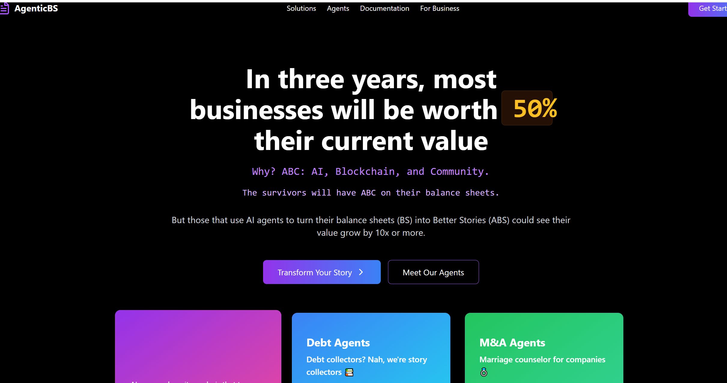 AgenticBS banner