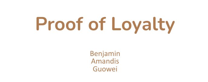 Proof-of-Loyalty banner