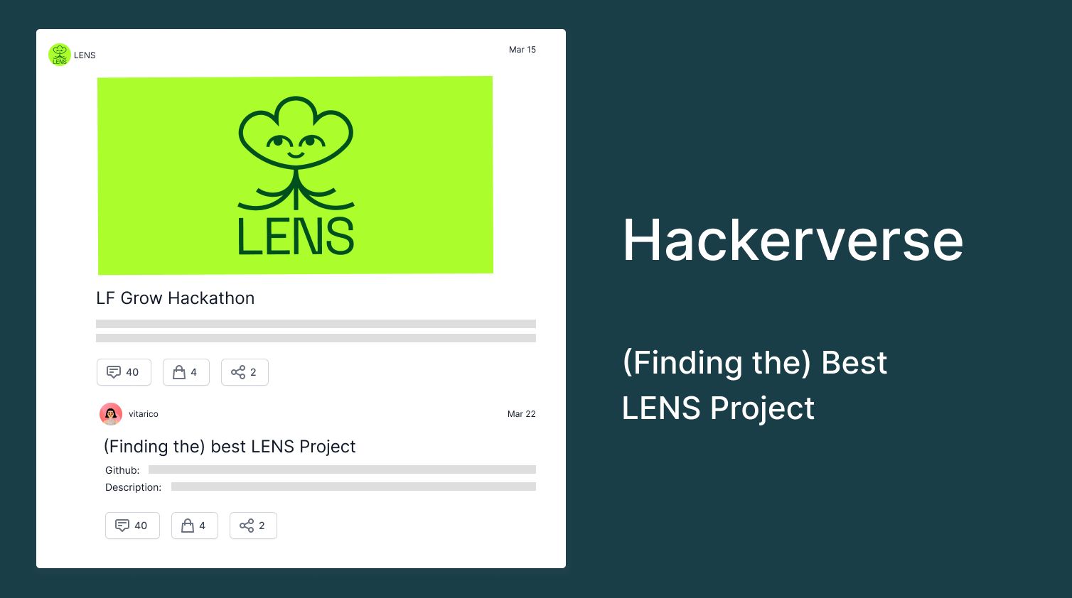 Hackerverse - (Finding) the best LENS Project banner