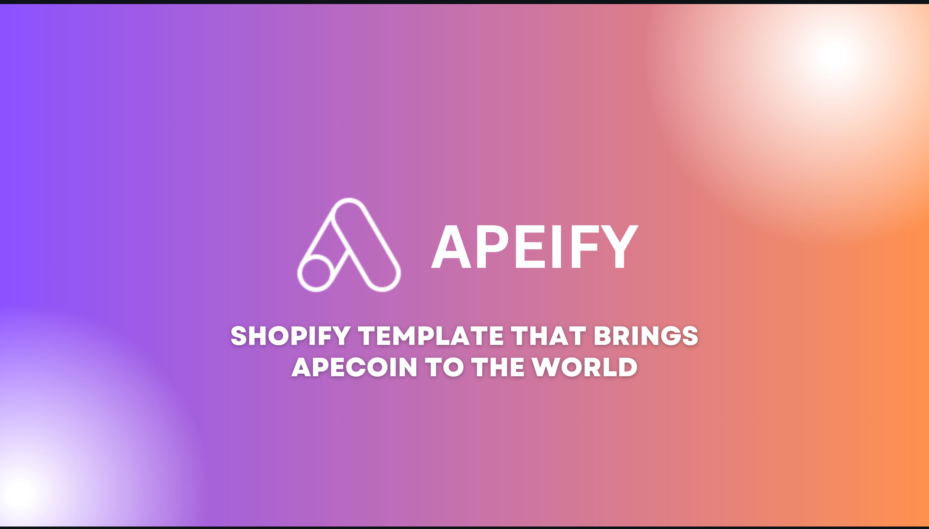 Apeify banner