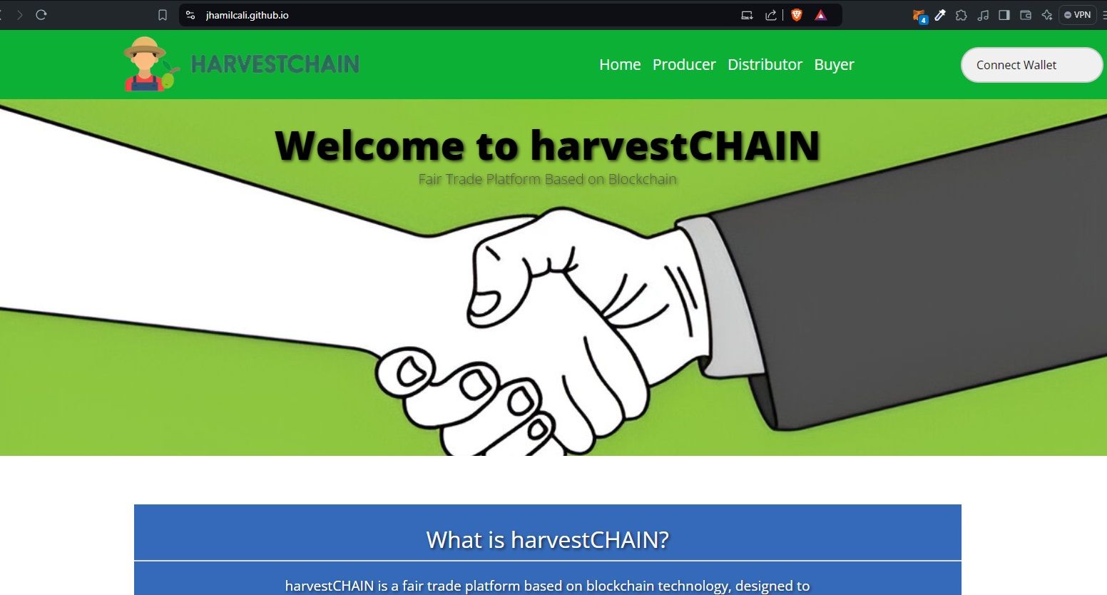 harvestCHAIN banner