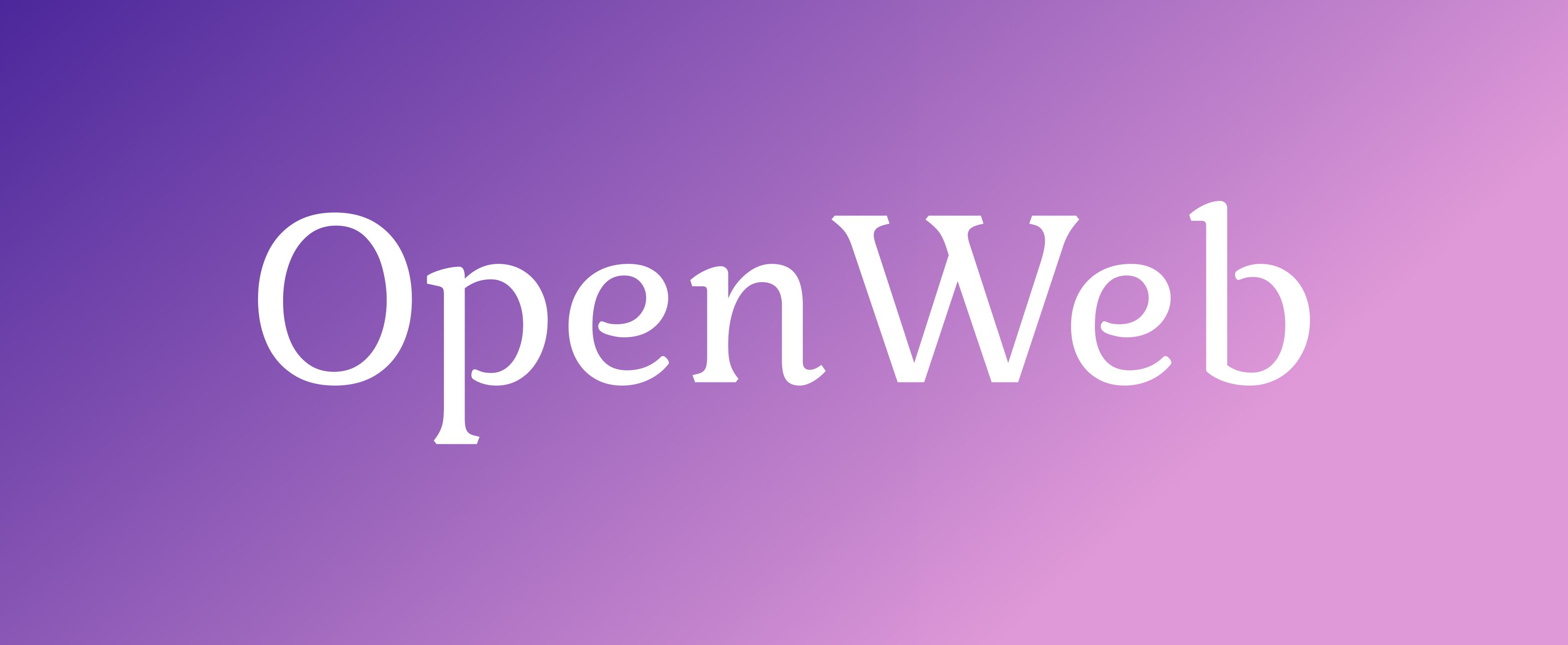 OpenWeb banner