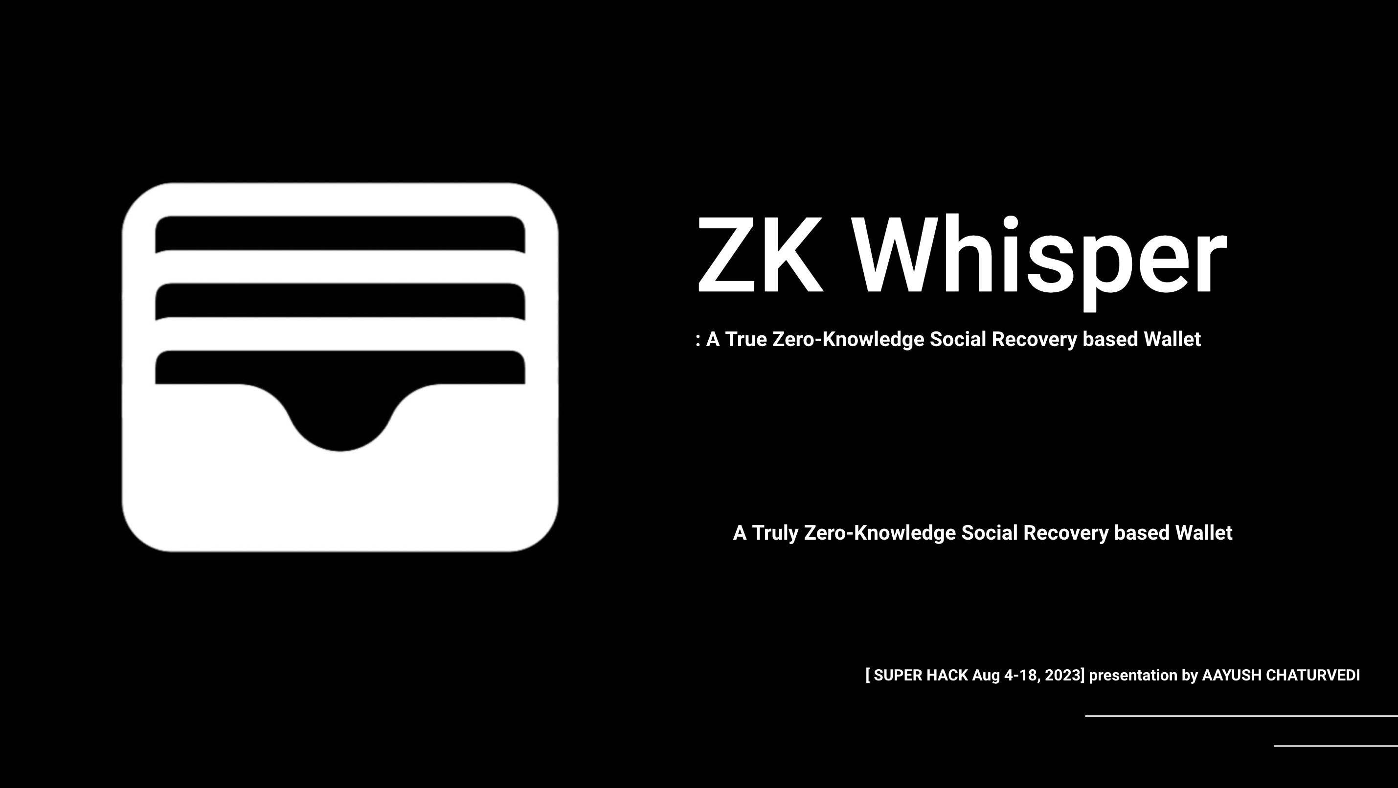 ZKWhisper banner