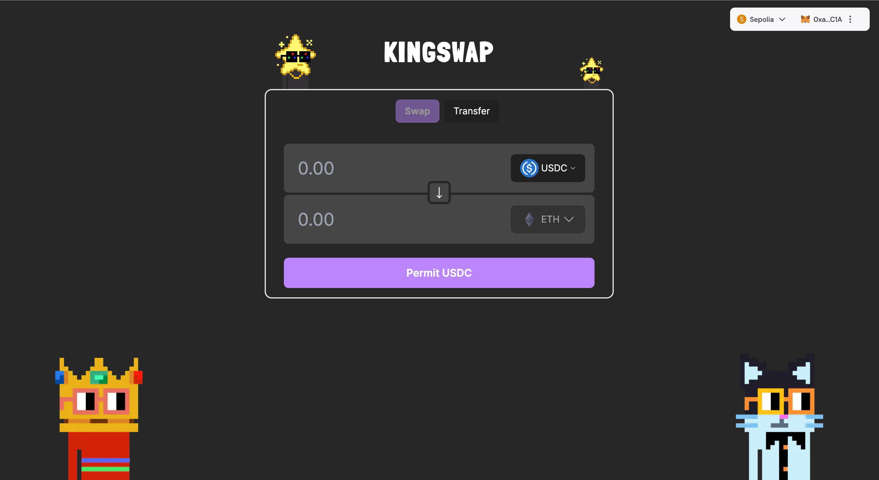 KingSwap banner