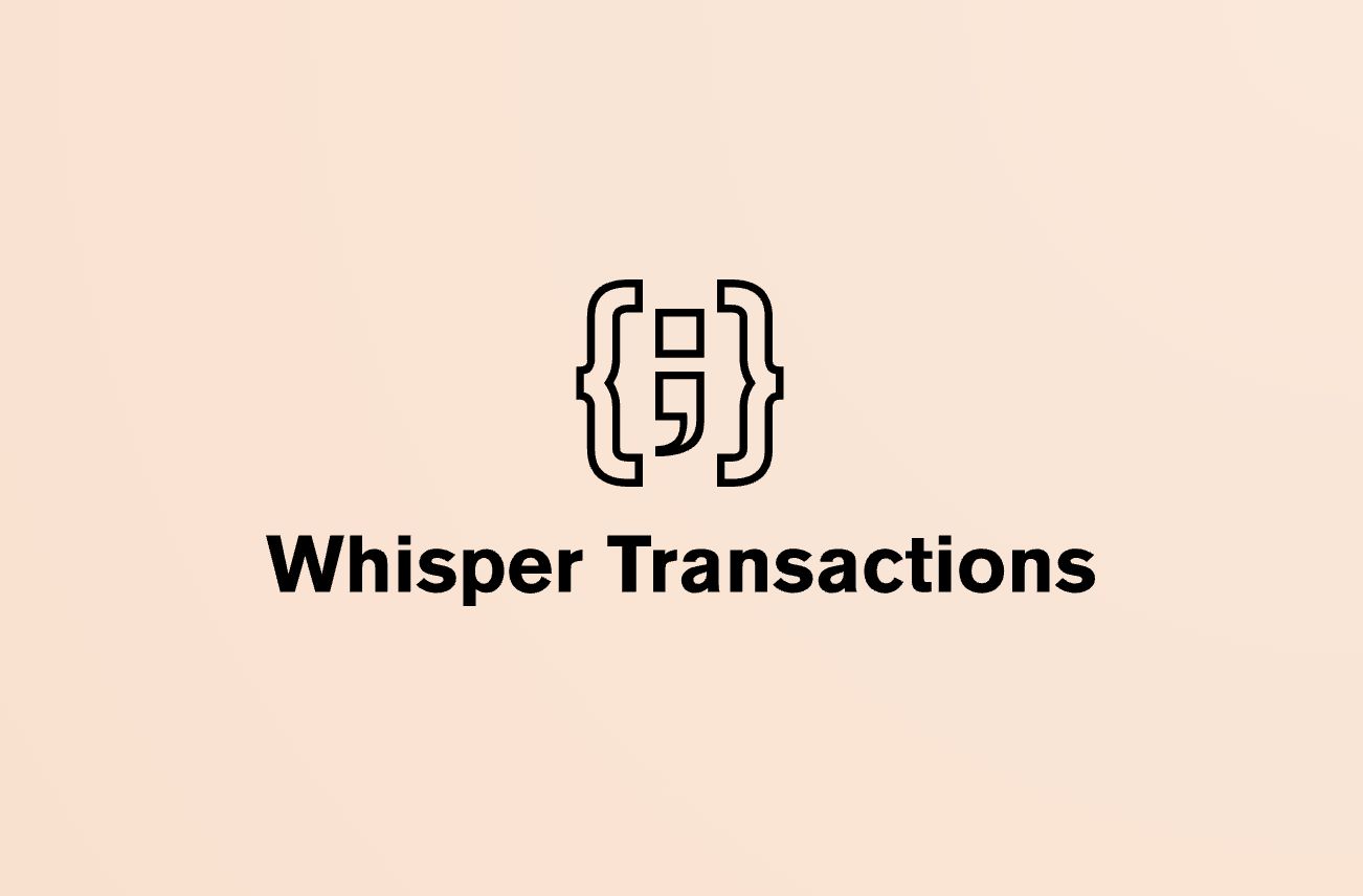 Whisper Transactions banner