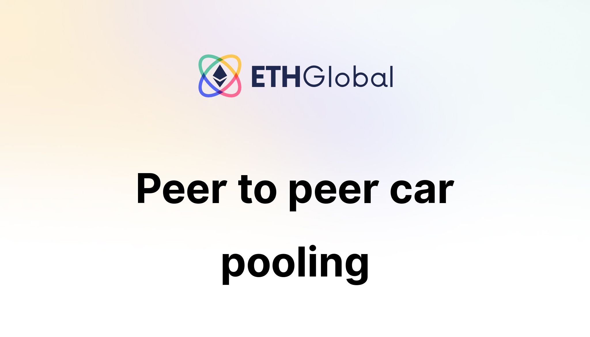 Peer to peer car pooling banner