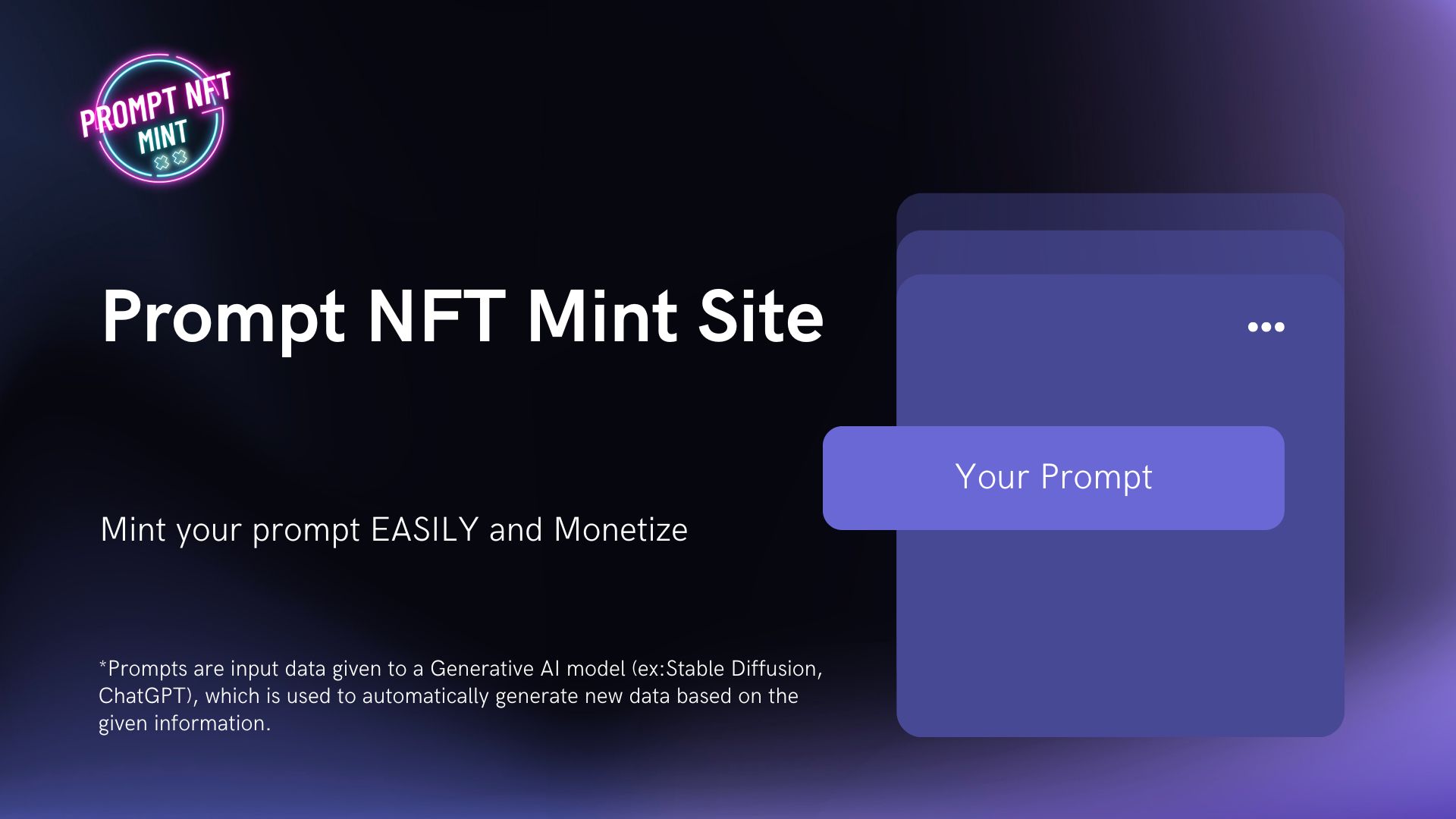 PromptMintSite banner