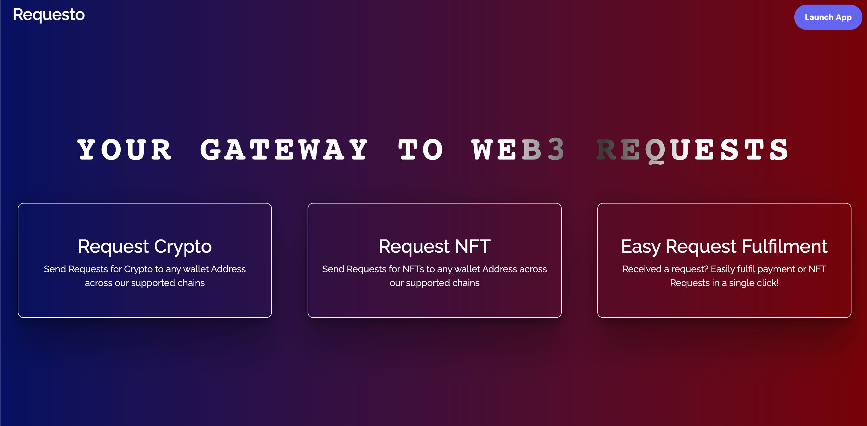 Requesto - Crypto and NFT Requests banner