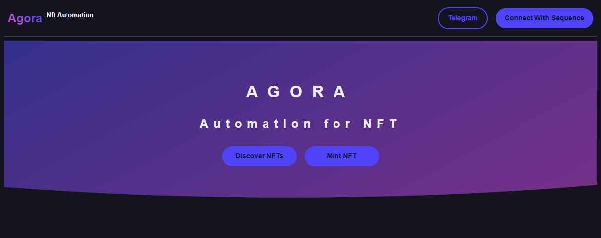 Agora - Automation for Web3 banner