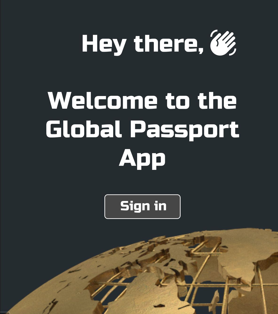 Global Passport App banner