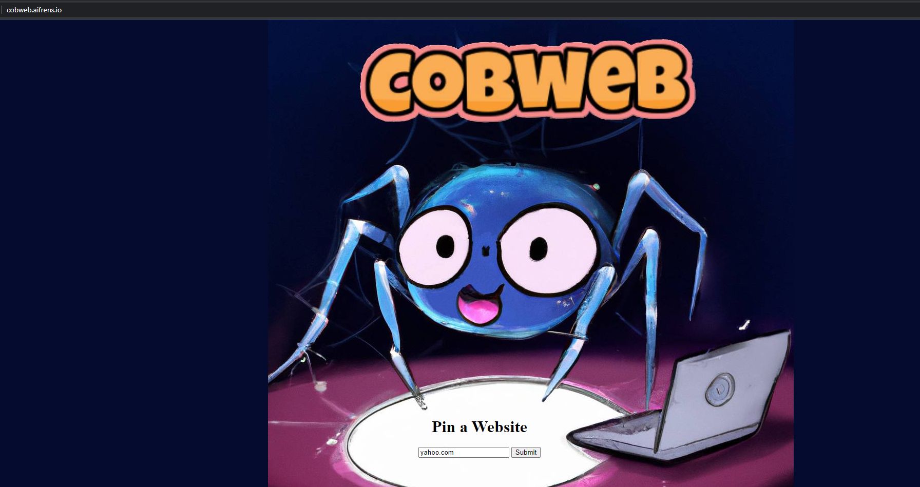 Cobweb banner