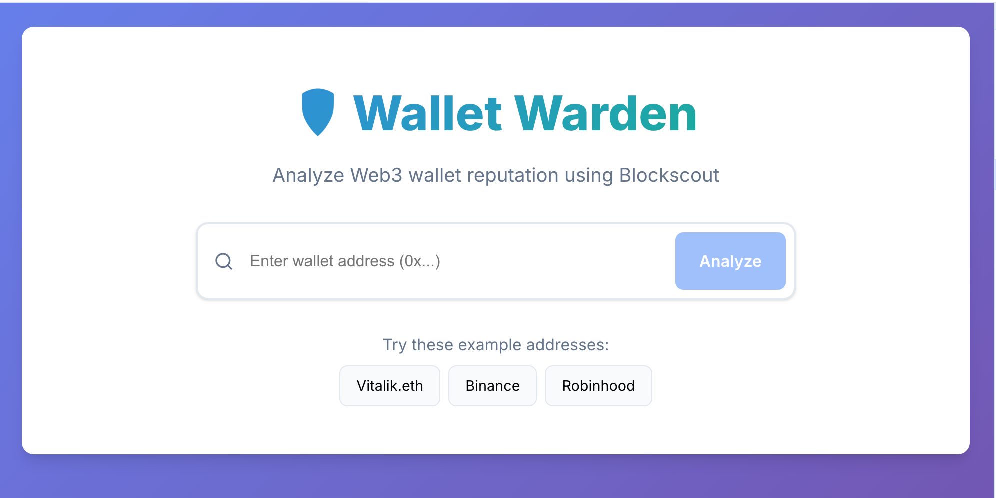 Wallet Warden banner