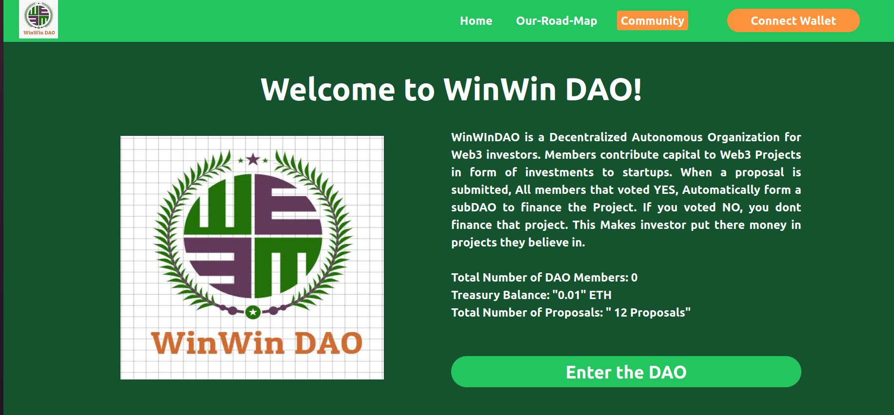 WinWinDAO banner