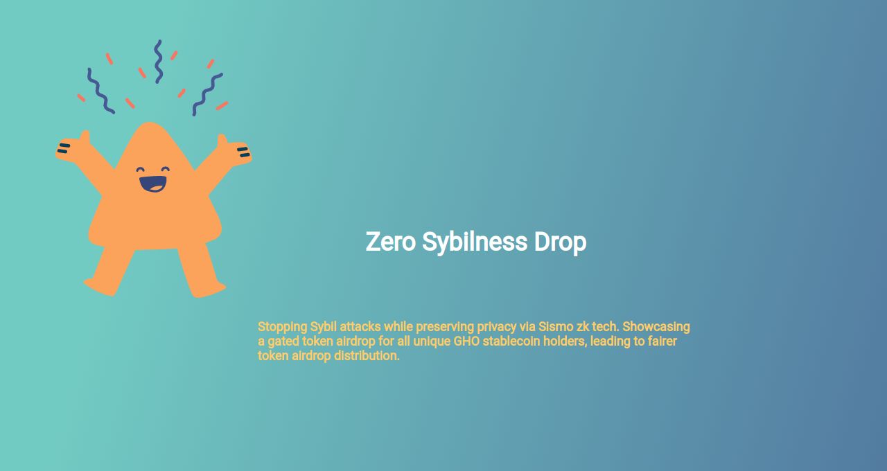 Zero Sybilness Drop banner