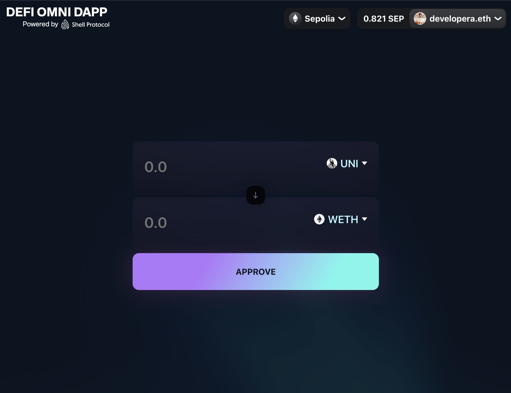 DeFi Omni Dapp banner