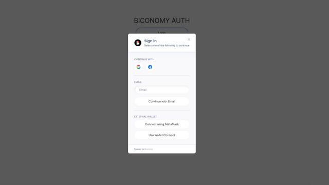 Biconomy Social Login - Next.js 13 Starter banner