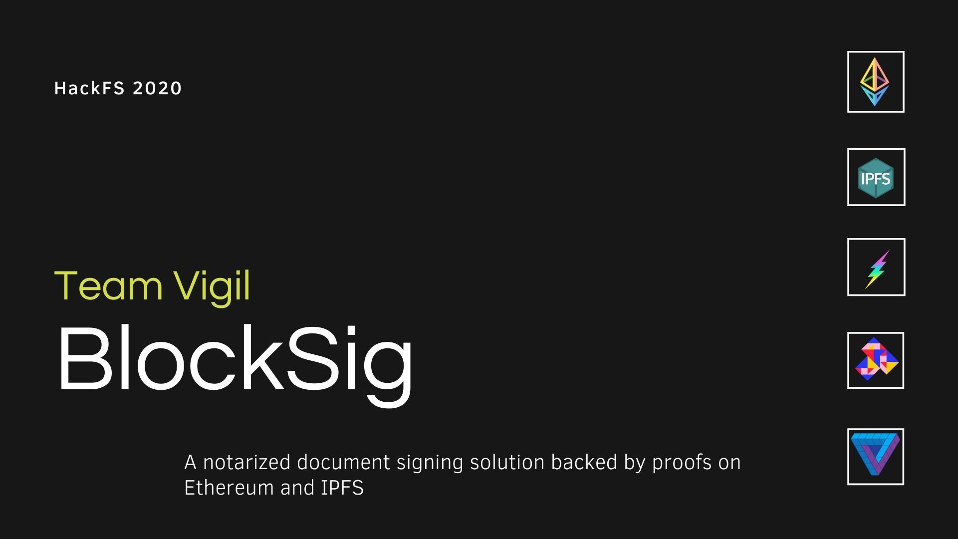 BlockSig banner